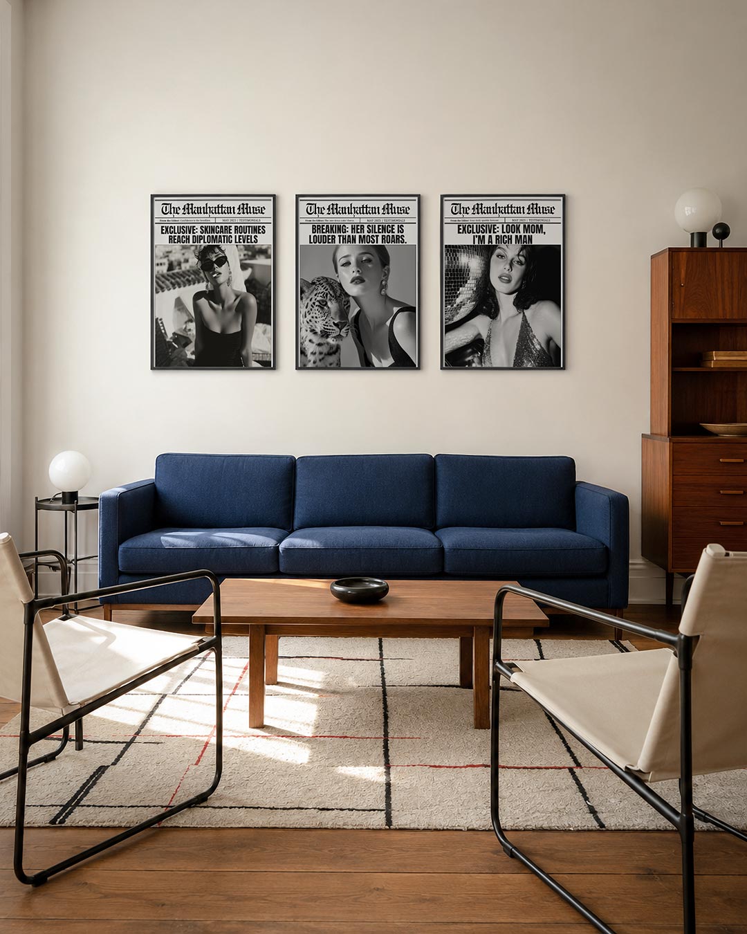 Zwart wit allure Posterset