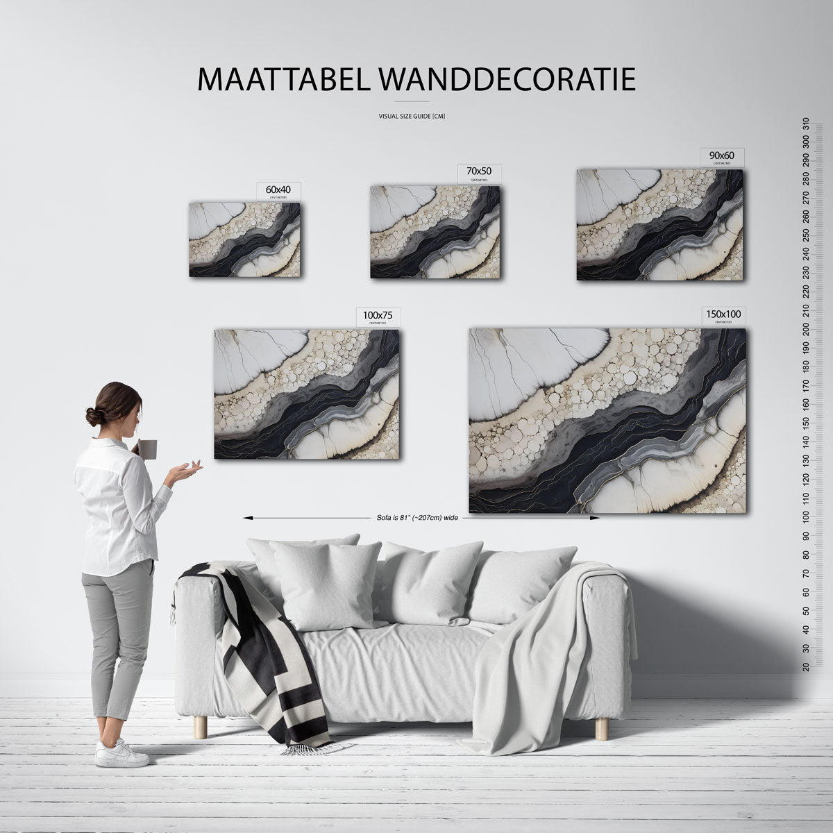 Organische lijnen Kunstwerk