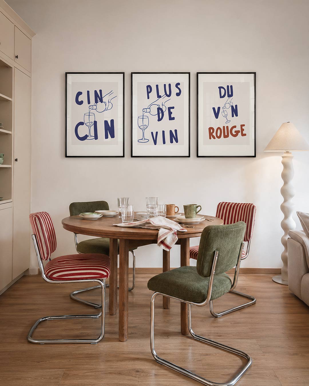 Lijnen en cheers Posterset