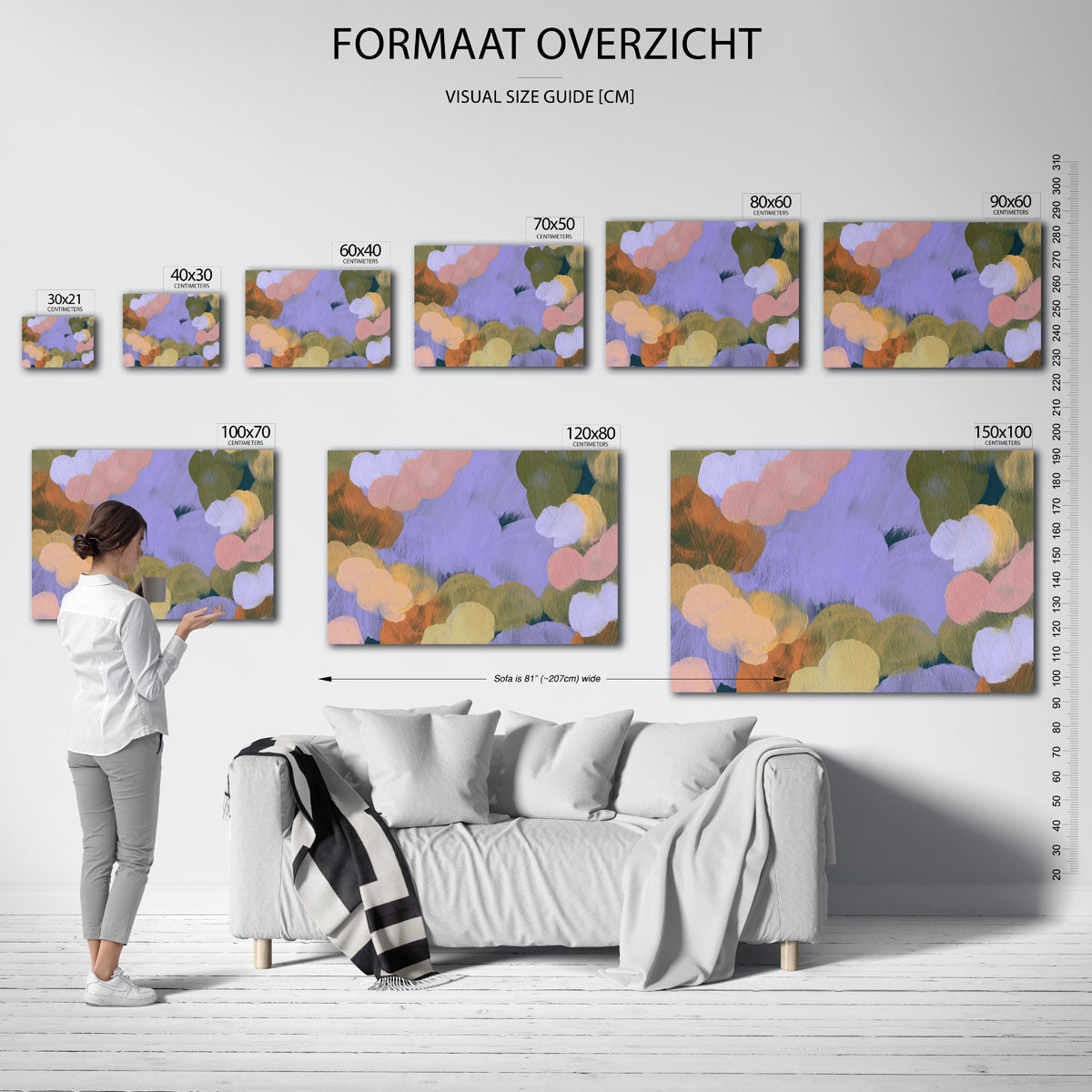 Abstracte wolken Poster