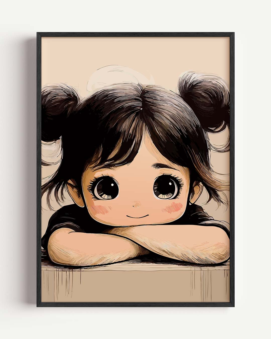 Schattige Meisjesposter-WallArtistic