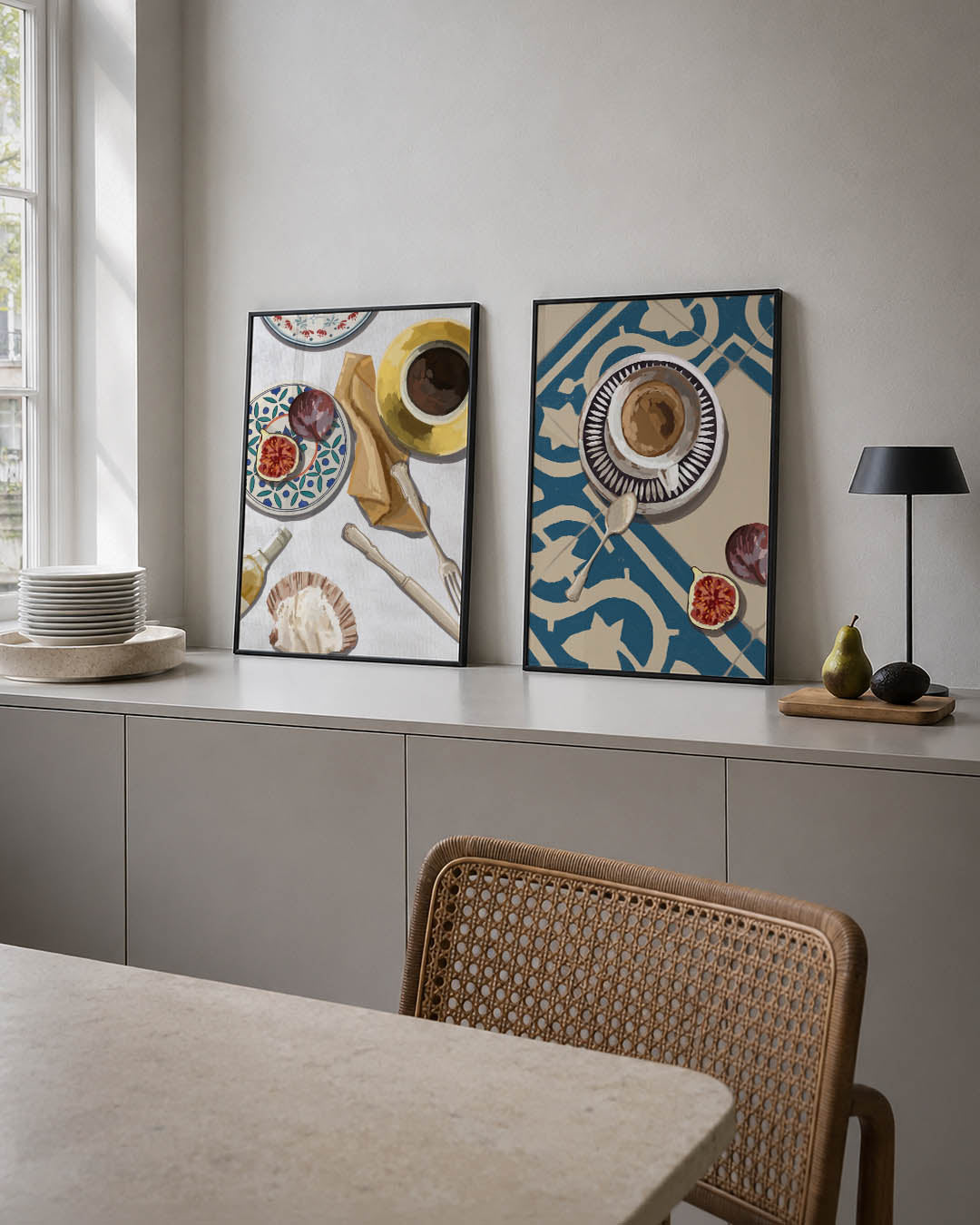 Eettafel compositie Posterset