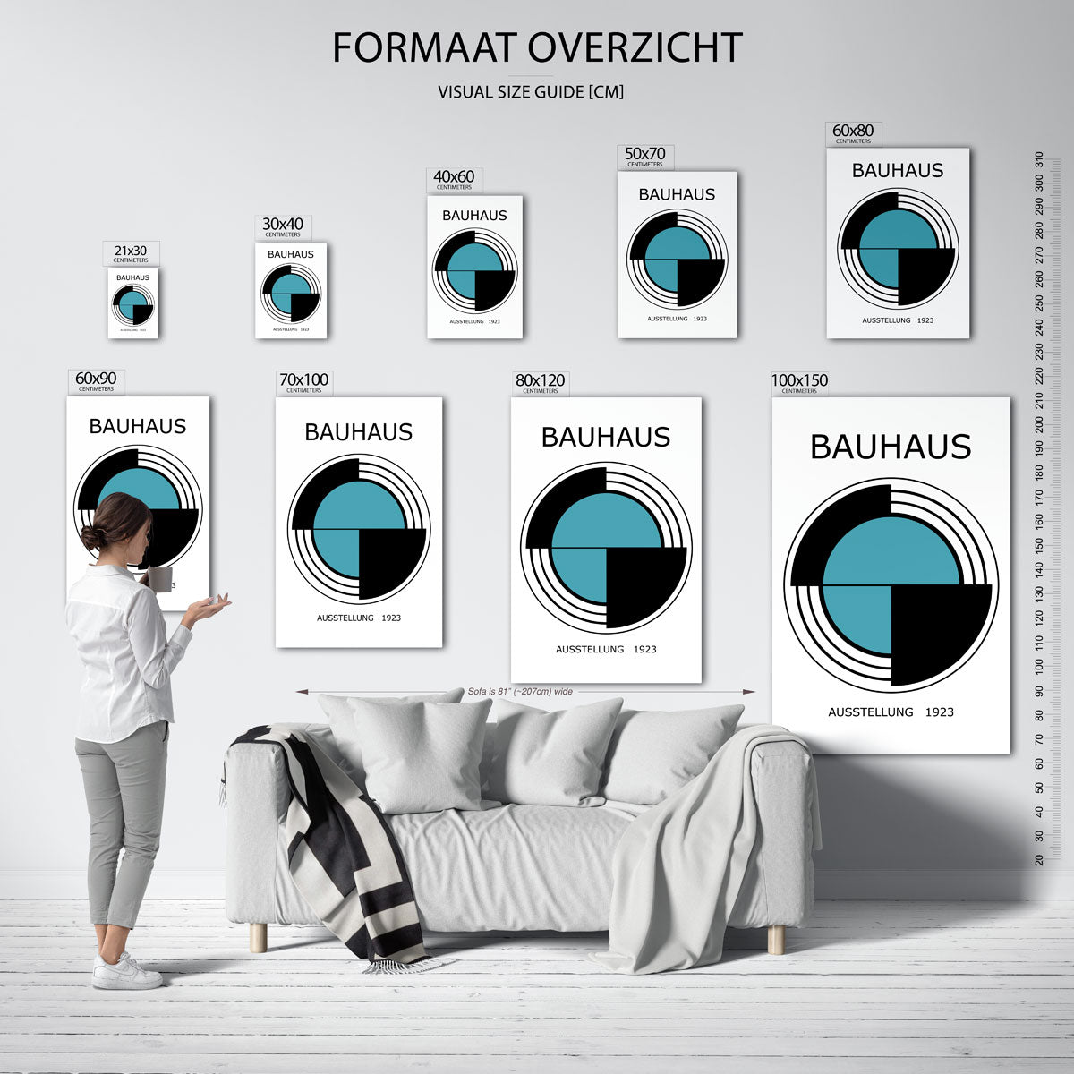 Cirkel en segmenten Poster
