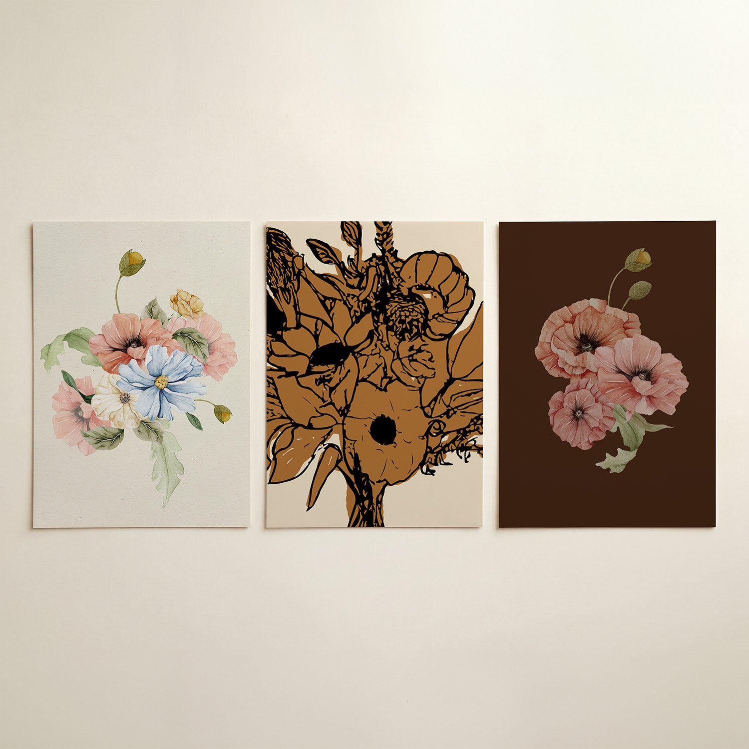Bloemrijke harmonie Posterset