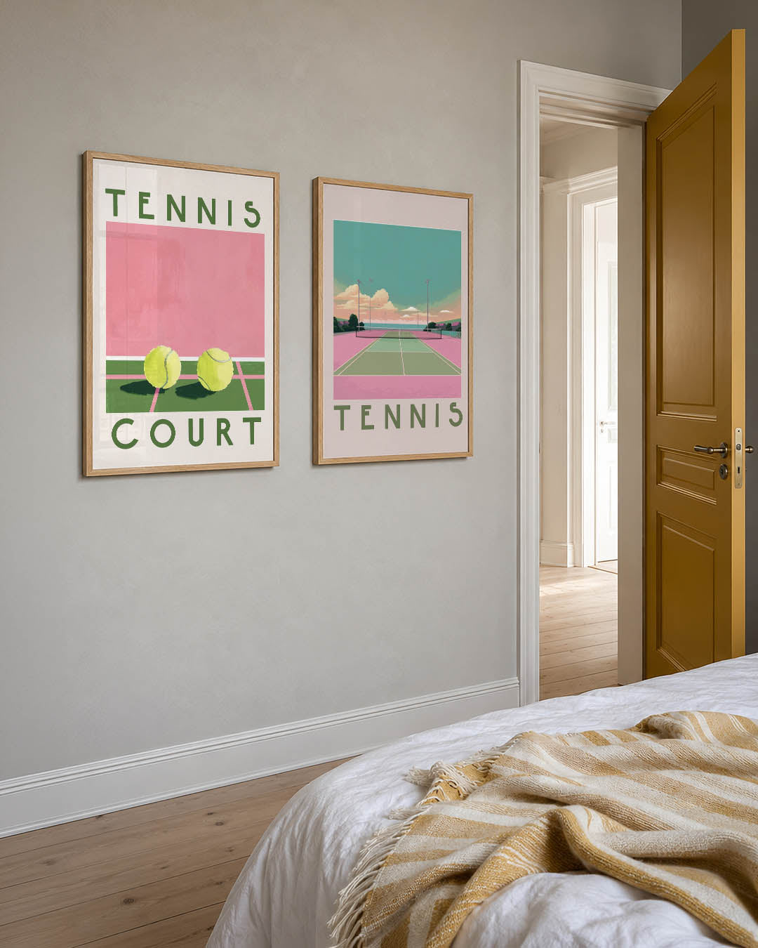 Tennisveld kleuren Posterset