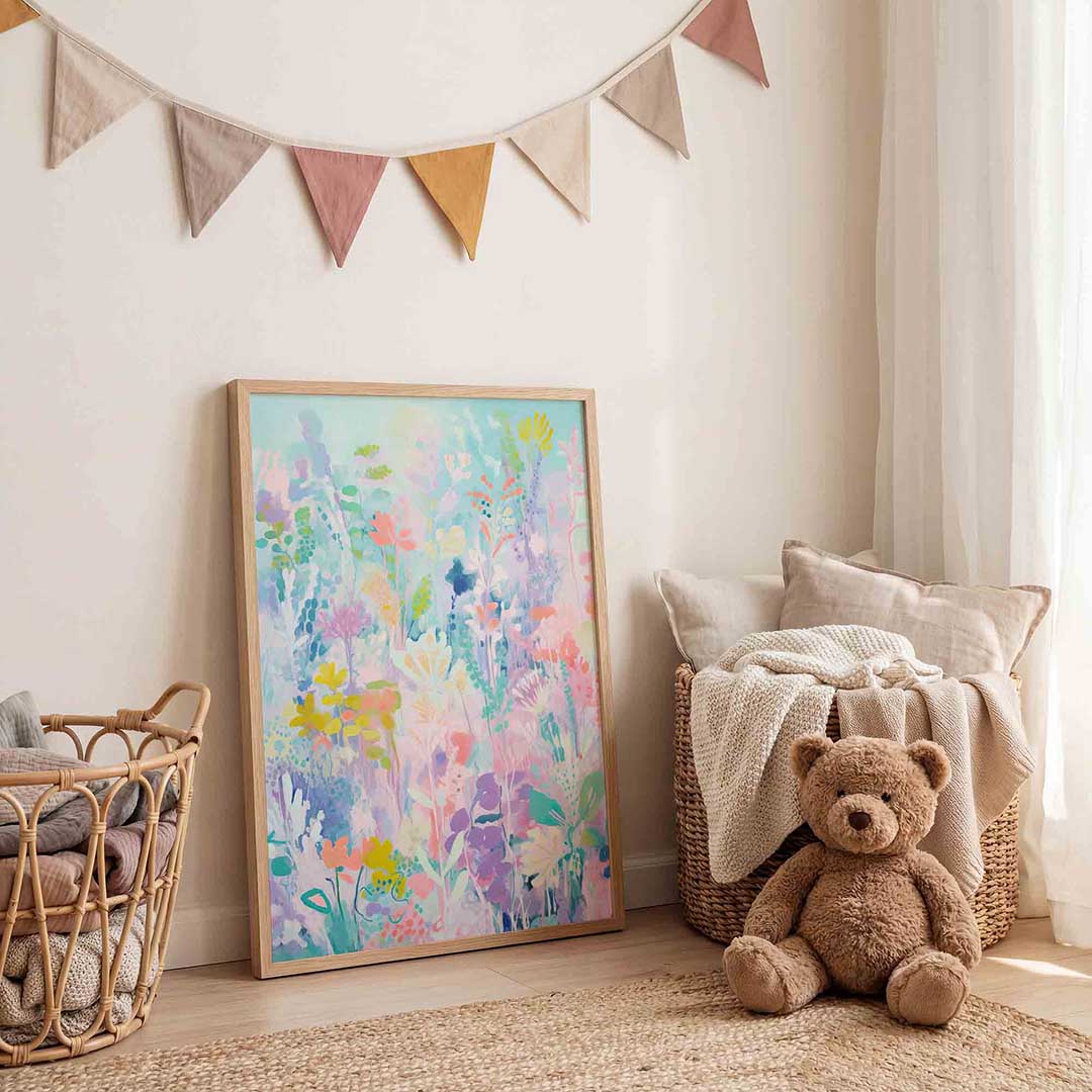 Bloemen en bladeren Poster