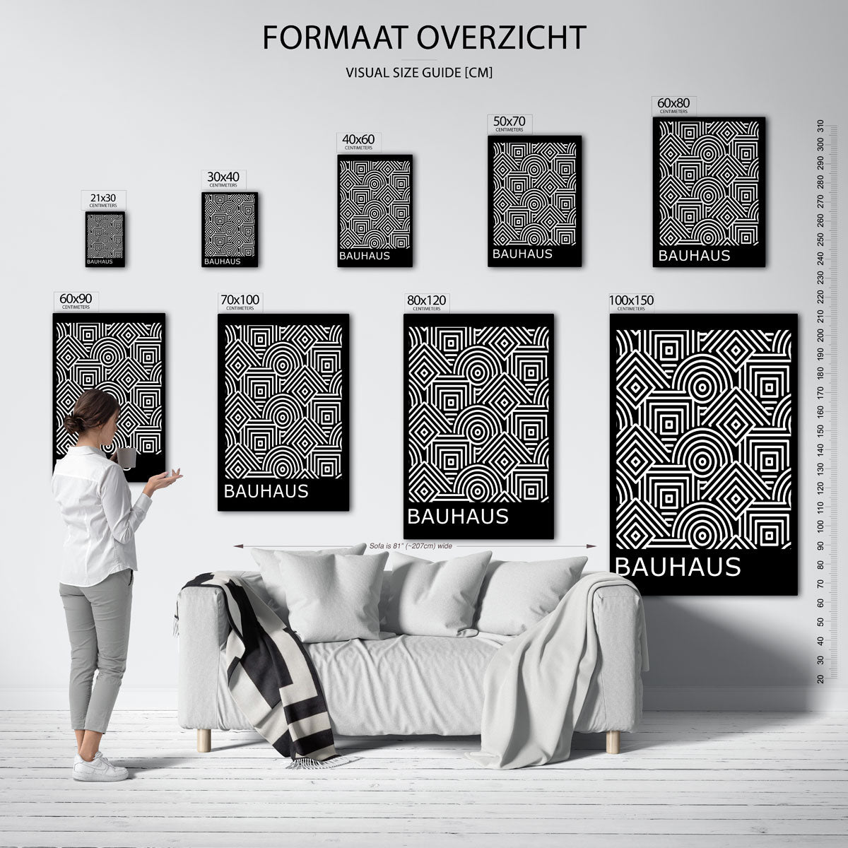 Lijnen en patronen Poster