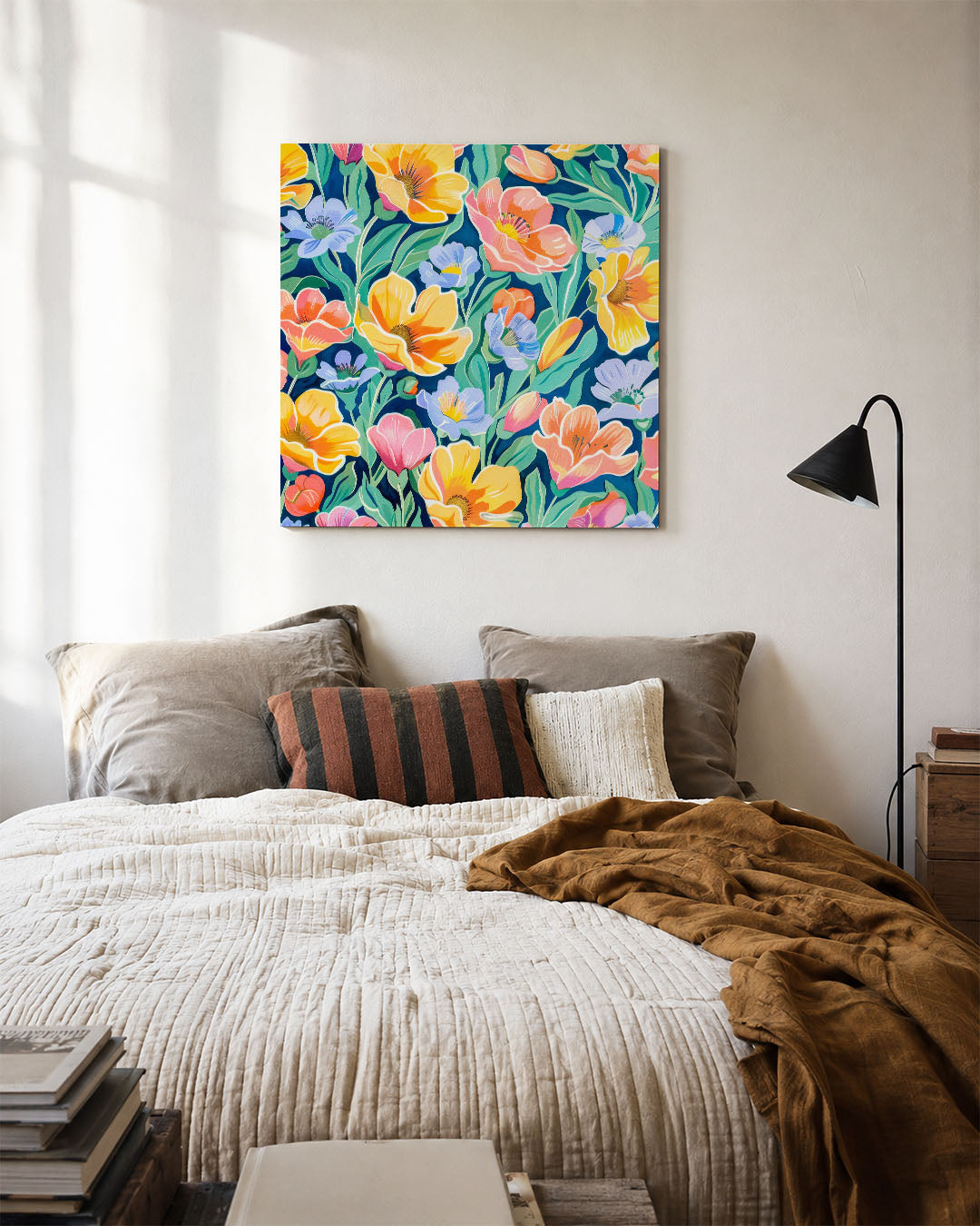 Bloemenexplosie Kunstwerk