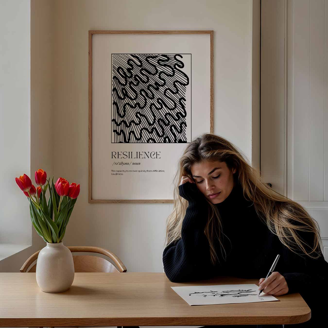 Veerkracht Inspiratie Poster-WallArtistic