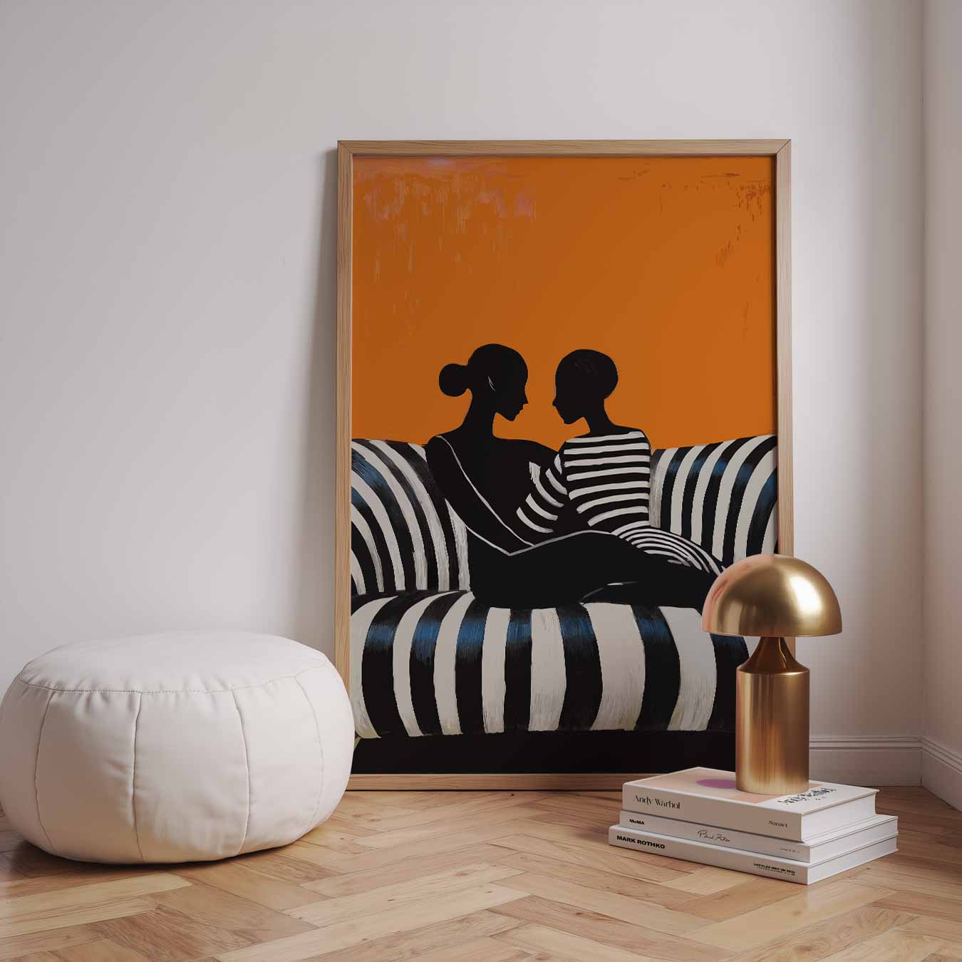 Stijlvolle Silhouetten Poster-WallArtistic