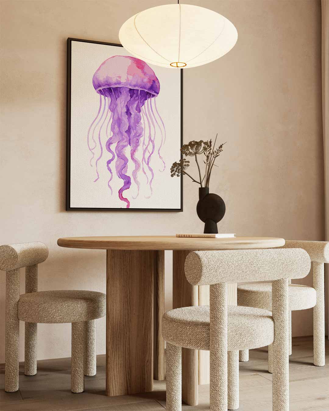 Dromerige Paarse Kwal Kunstwerk-canvas-dibond-plexiglas-wanddecoratie-WallArtistic