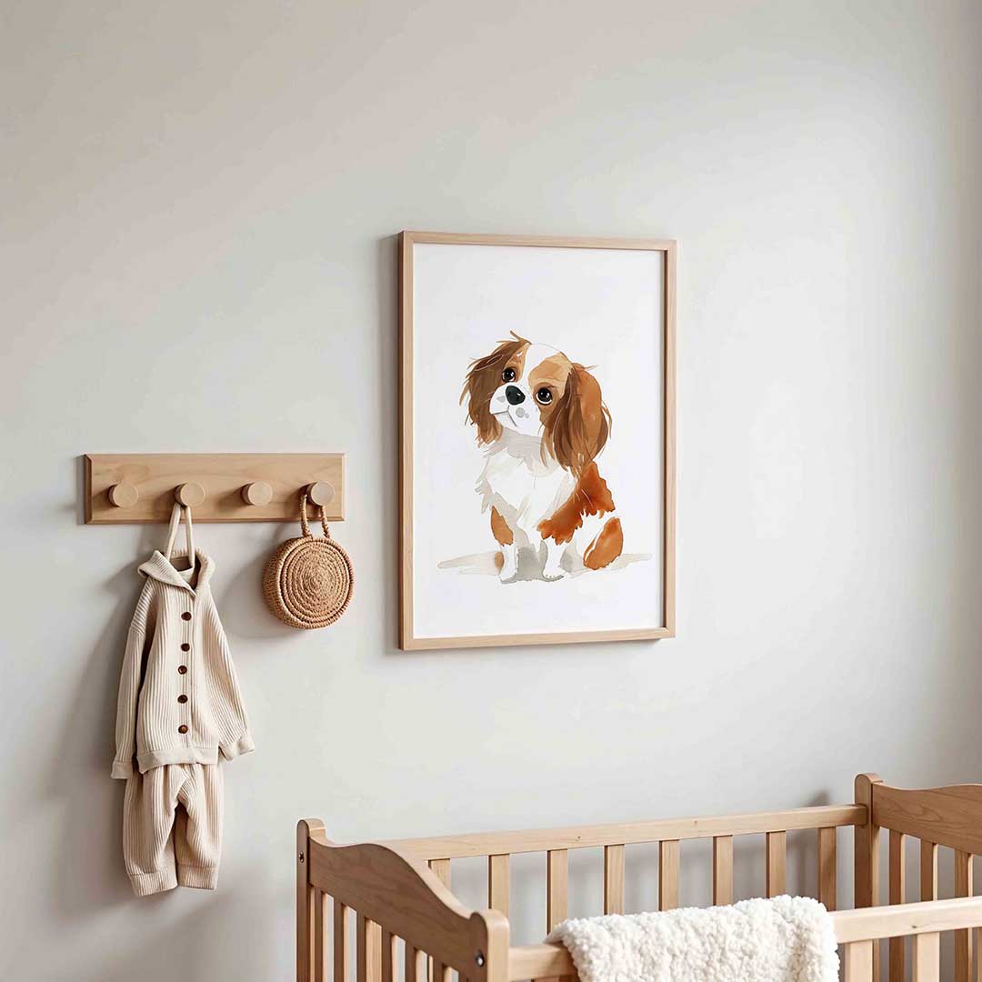 Hond met bruine vlekken Poster