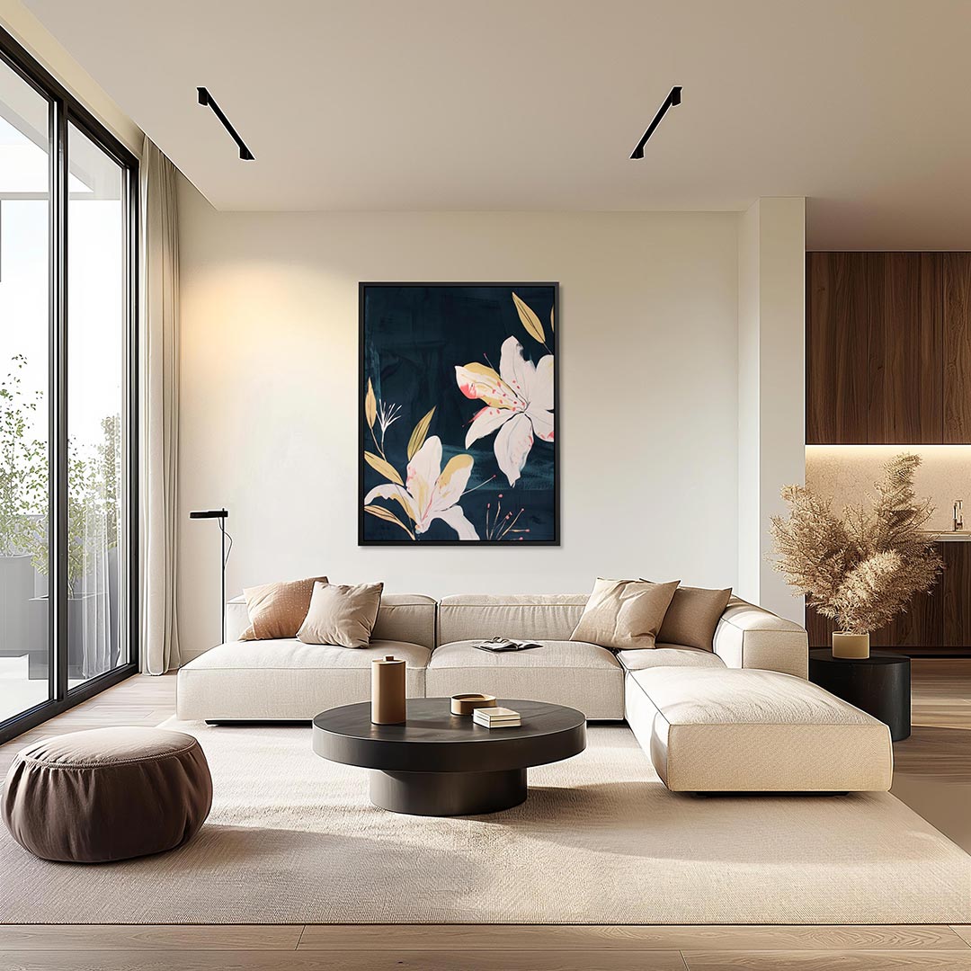 Bloemrijke compositie Kunstwerk