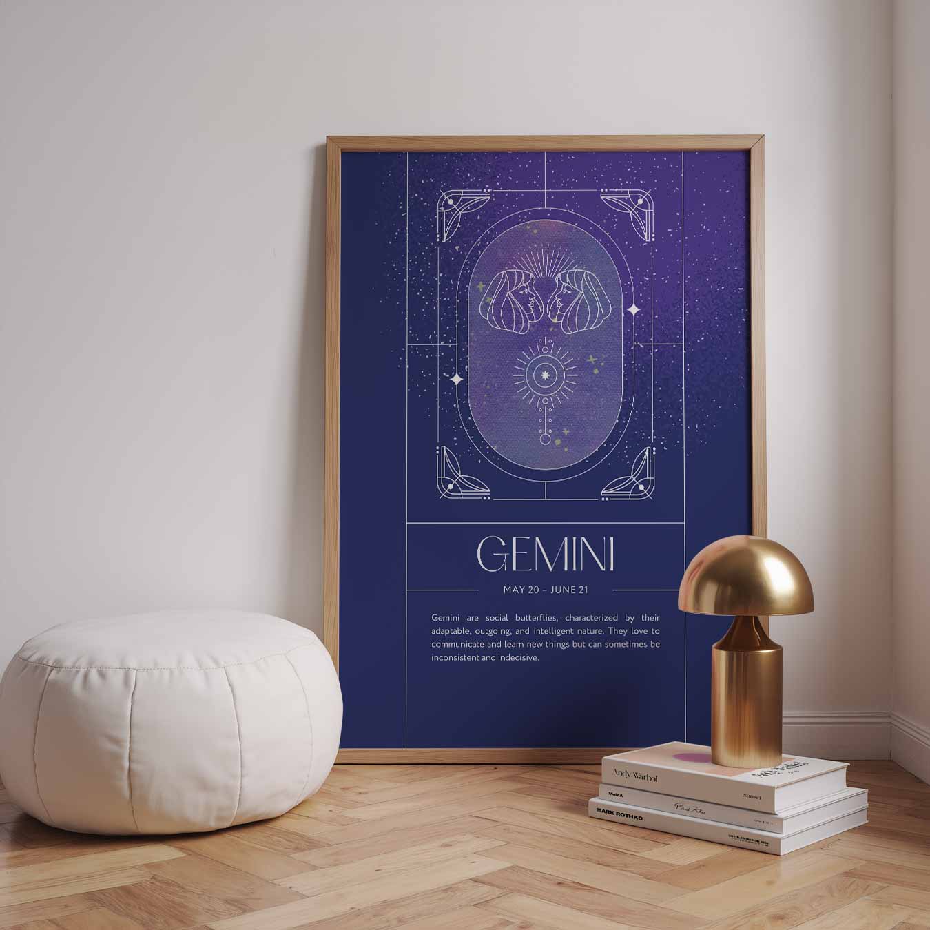 Gemini Zodiac Poster-WallArtistic
