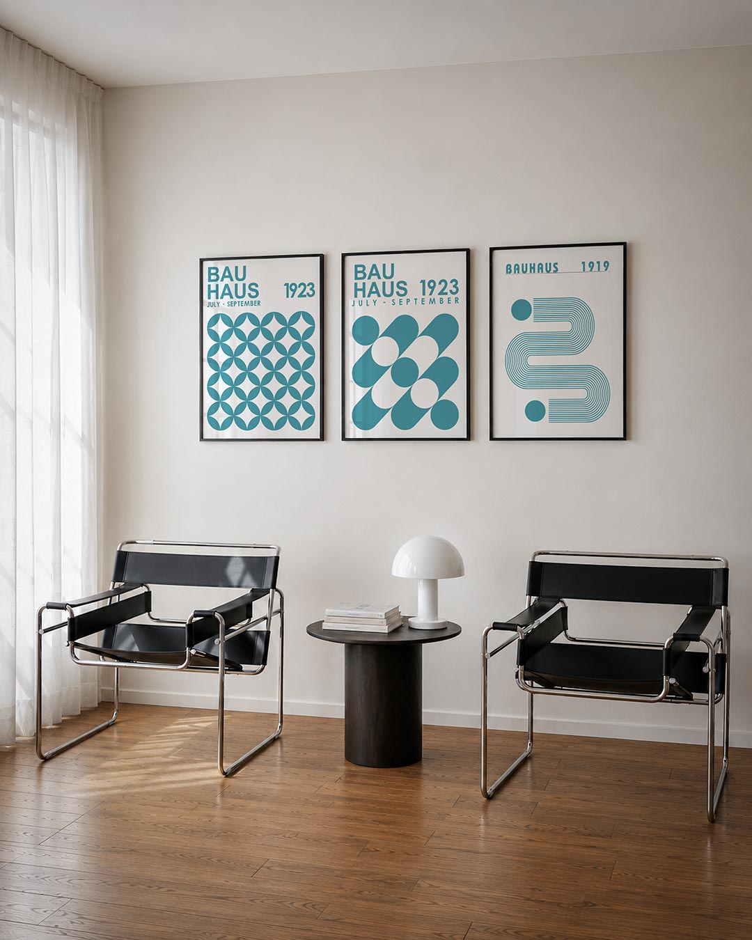 Cirkelpatroon en tekst Posterset