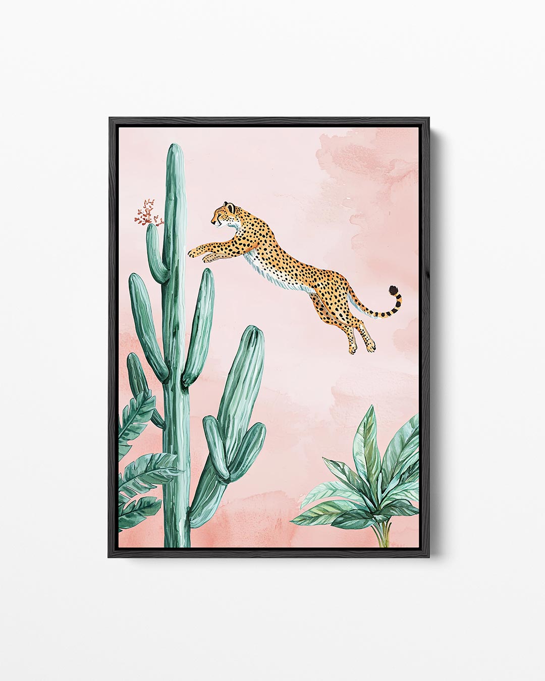 Springende luipaard Kunstwerk