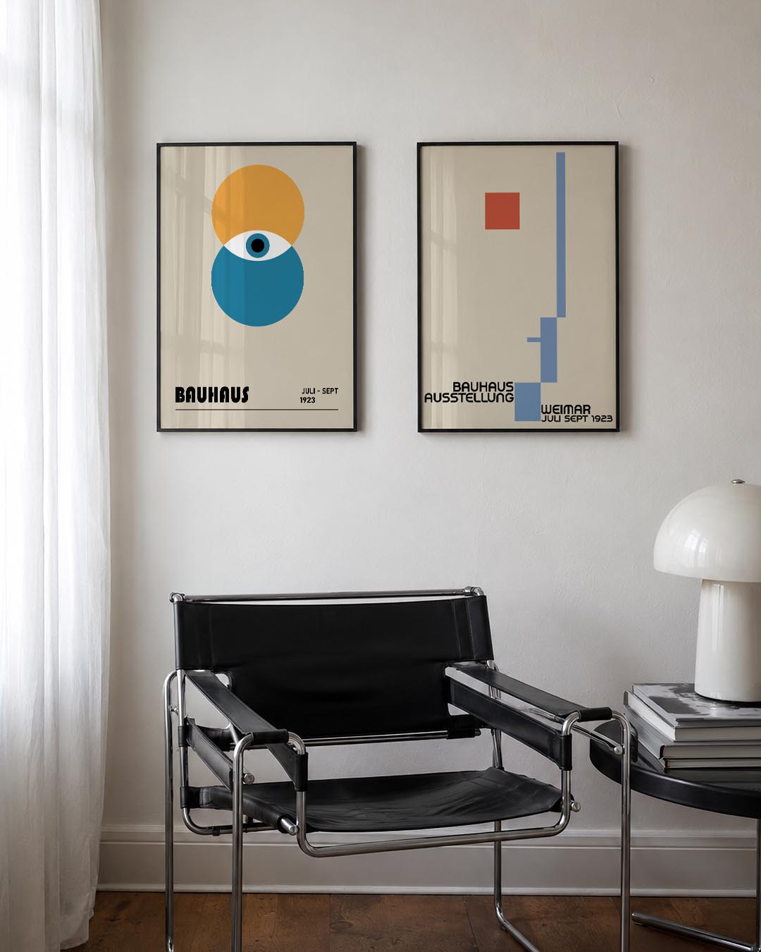 Oogvorm en cirkelspel Posterset