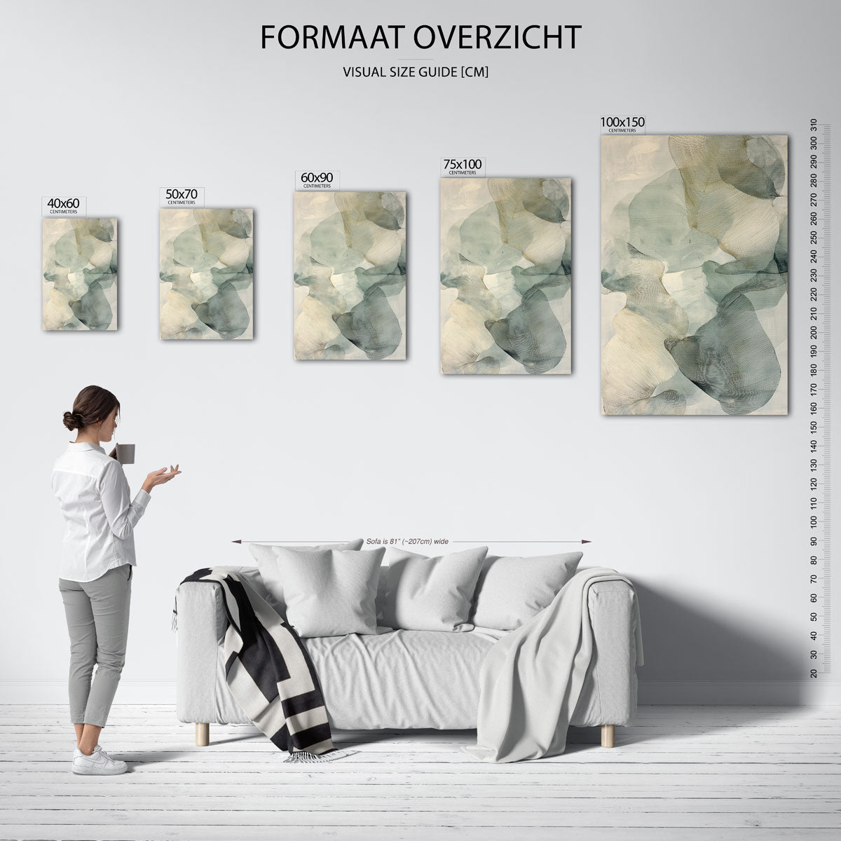 Organische lijnvormen Kunstwerk