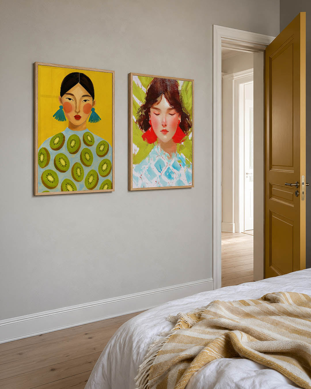 Vrolijk portret Posterset