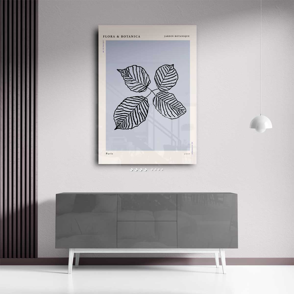 Botanische Bladeren Kunstprint Kunstwerk-canvas-dibond-plexiglas-wanddecoratie-WallArtistic