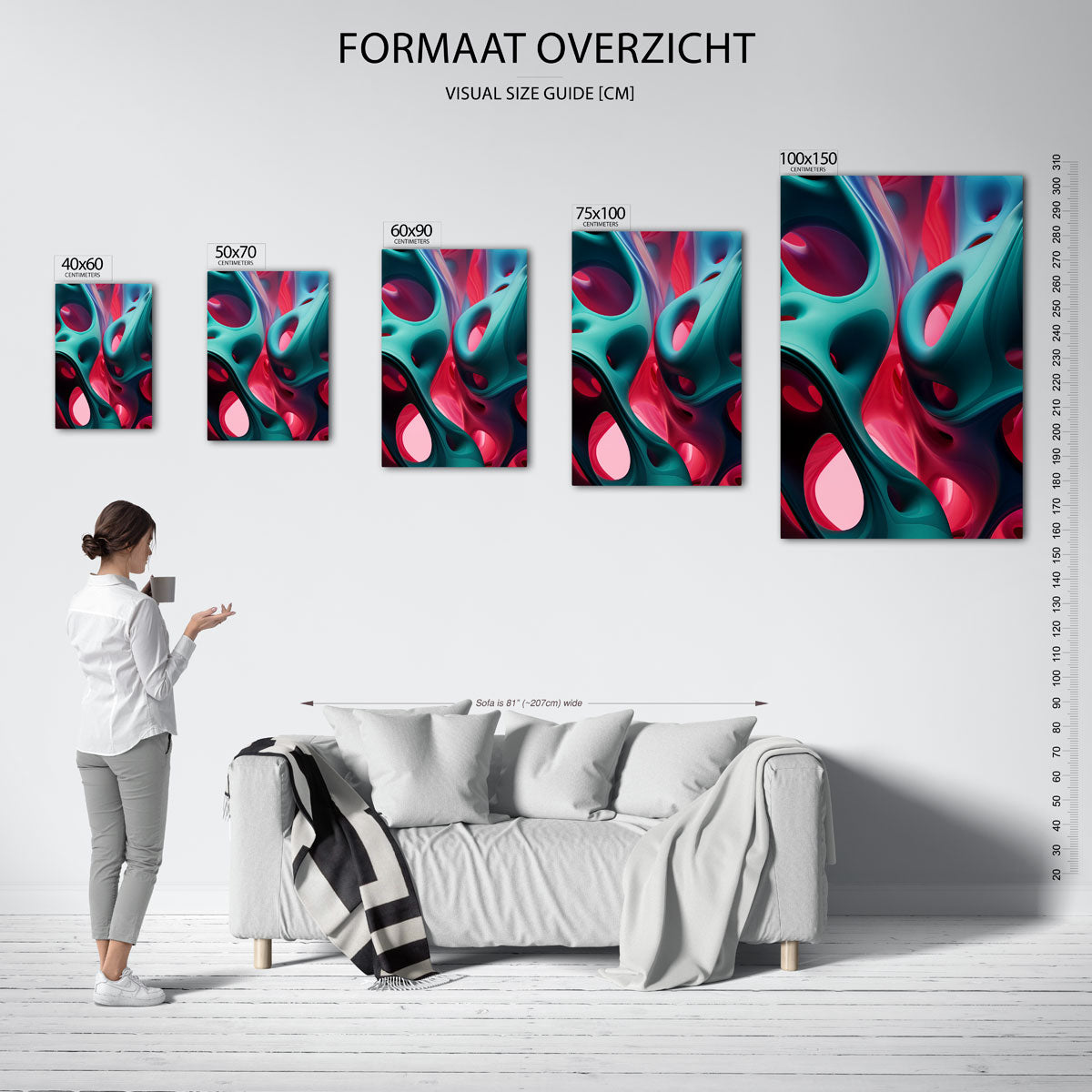 Organische vormen Kunstwerk