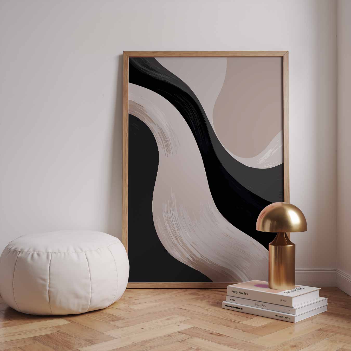 Elegante Abstracte Golf Poster-WallArtistic