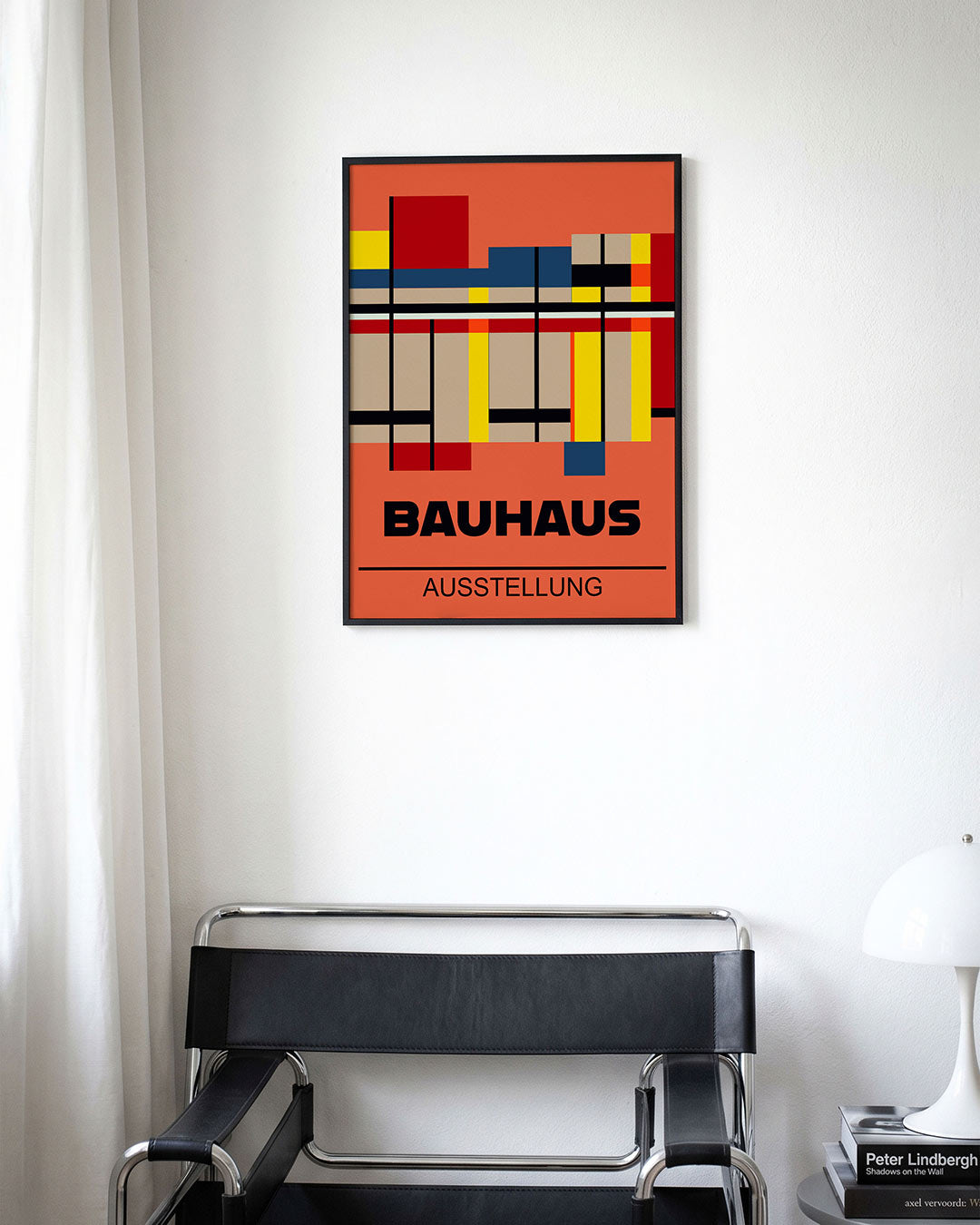 Kleurrijke lijnstructuur Poster