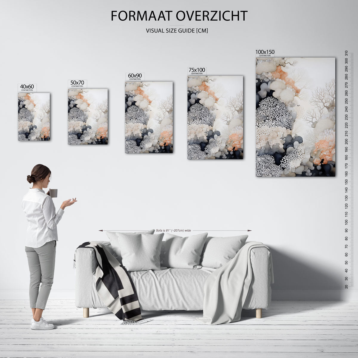 Organische vormen Kunstwerk
