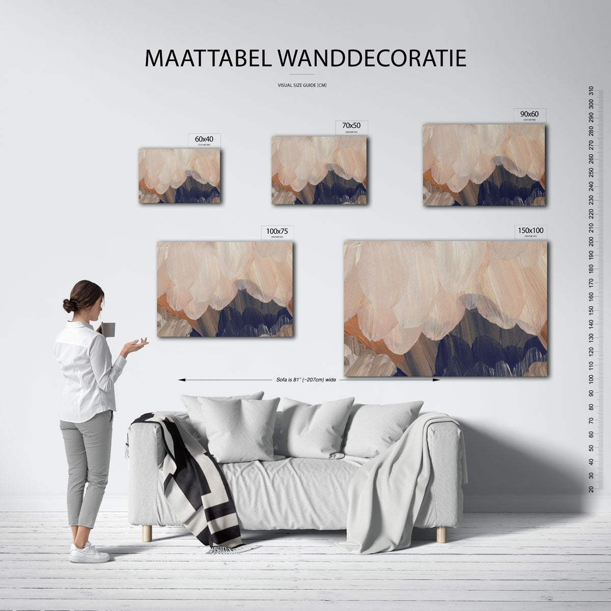Organische borstels Kunstwerk