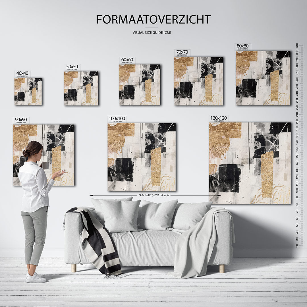 Gelaagde texturen Kunstwerk