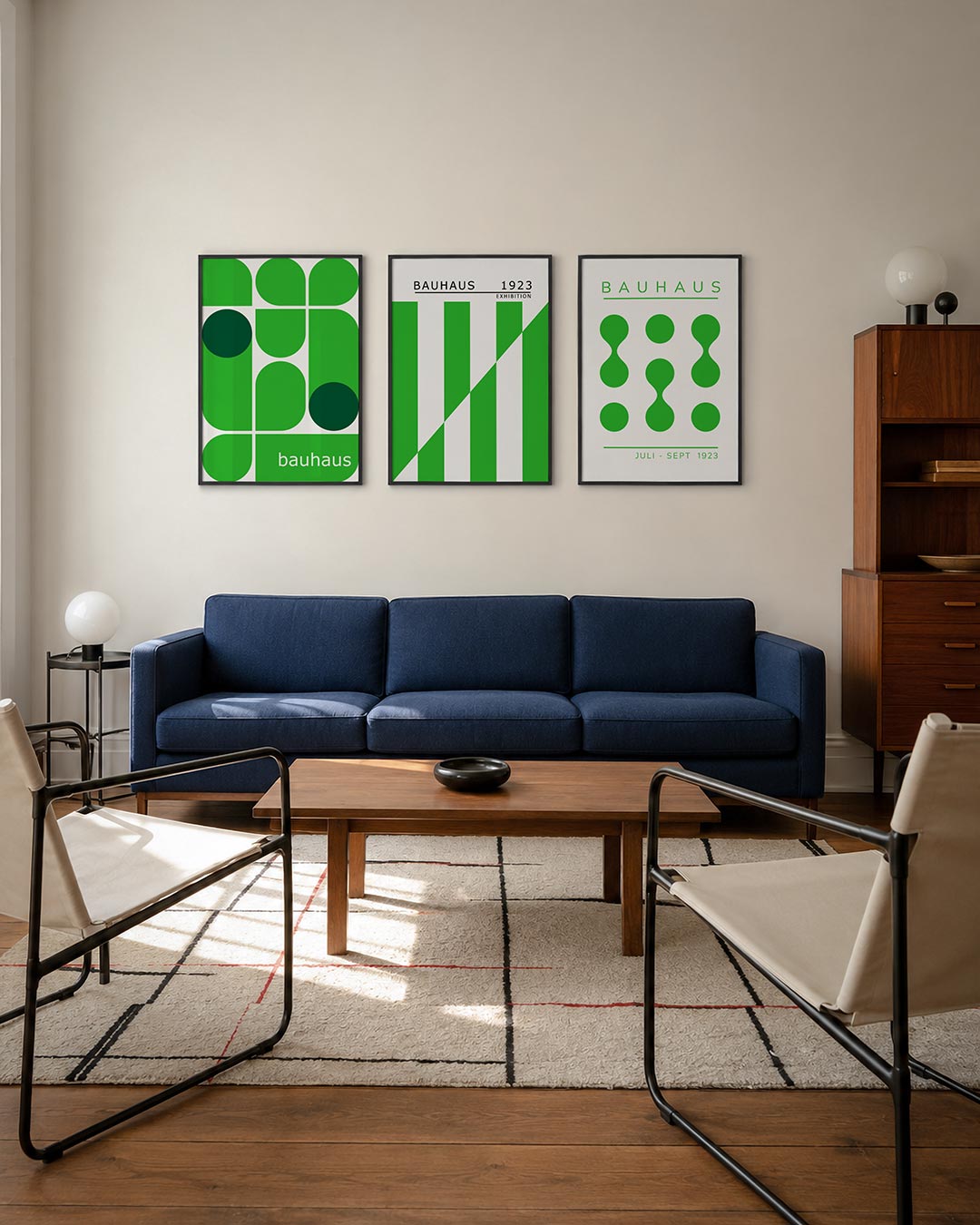 Groene vormenmix Posterset