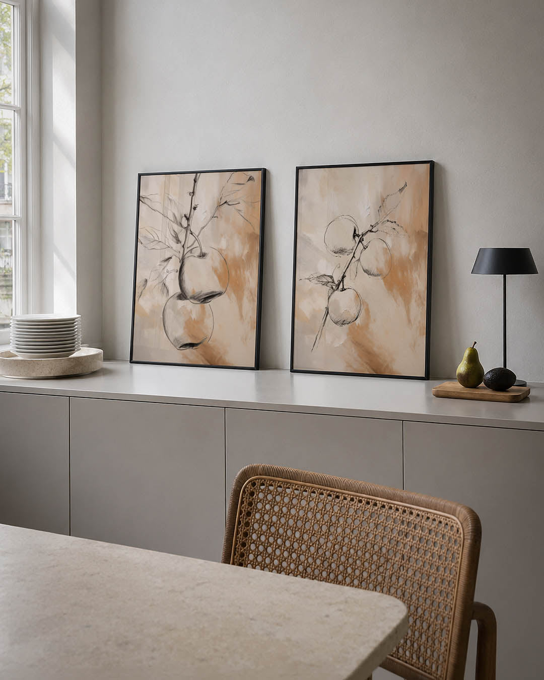 Natuurlijke lijnen Posterset