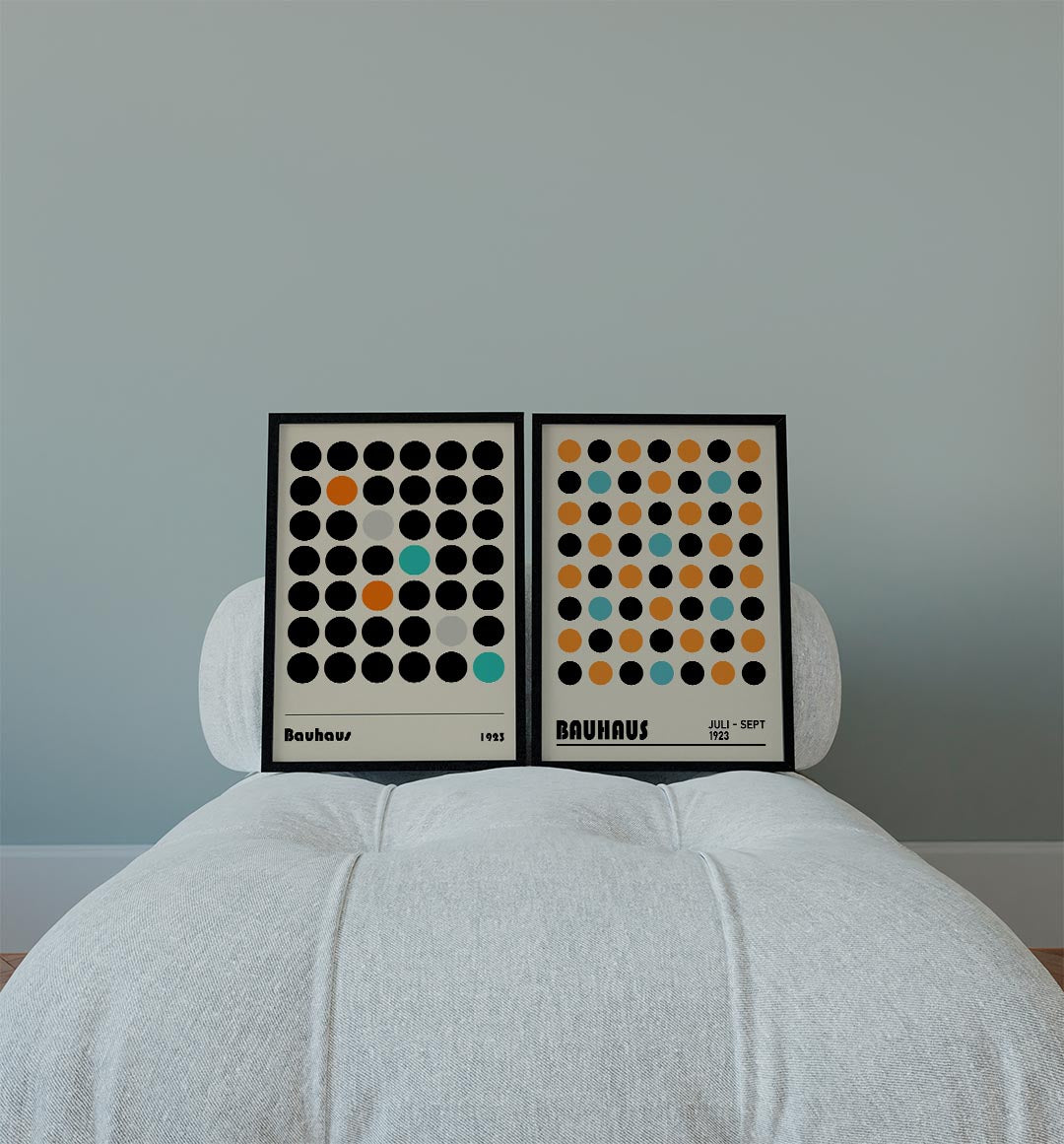 Cirkelpatroon en kleur Posterset