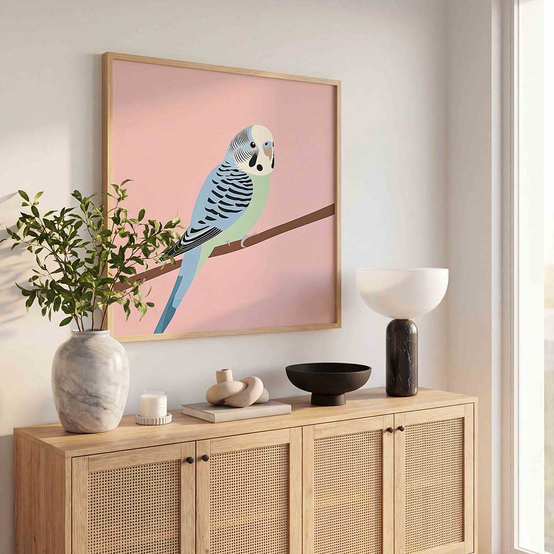 Parkiet op tak Poster