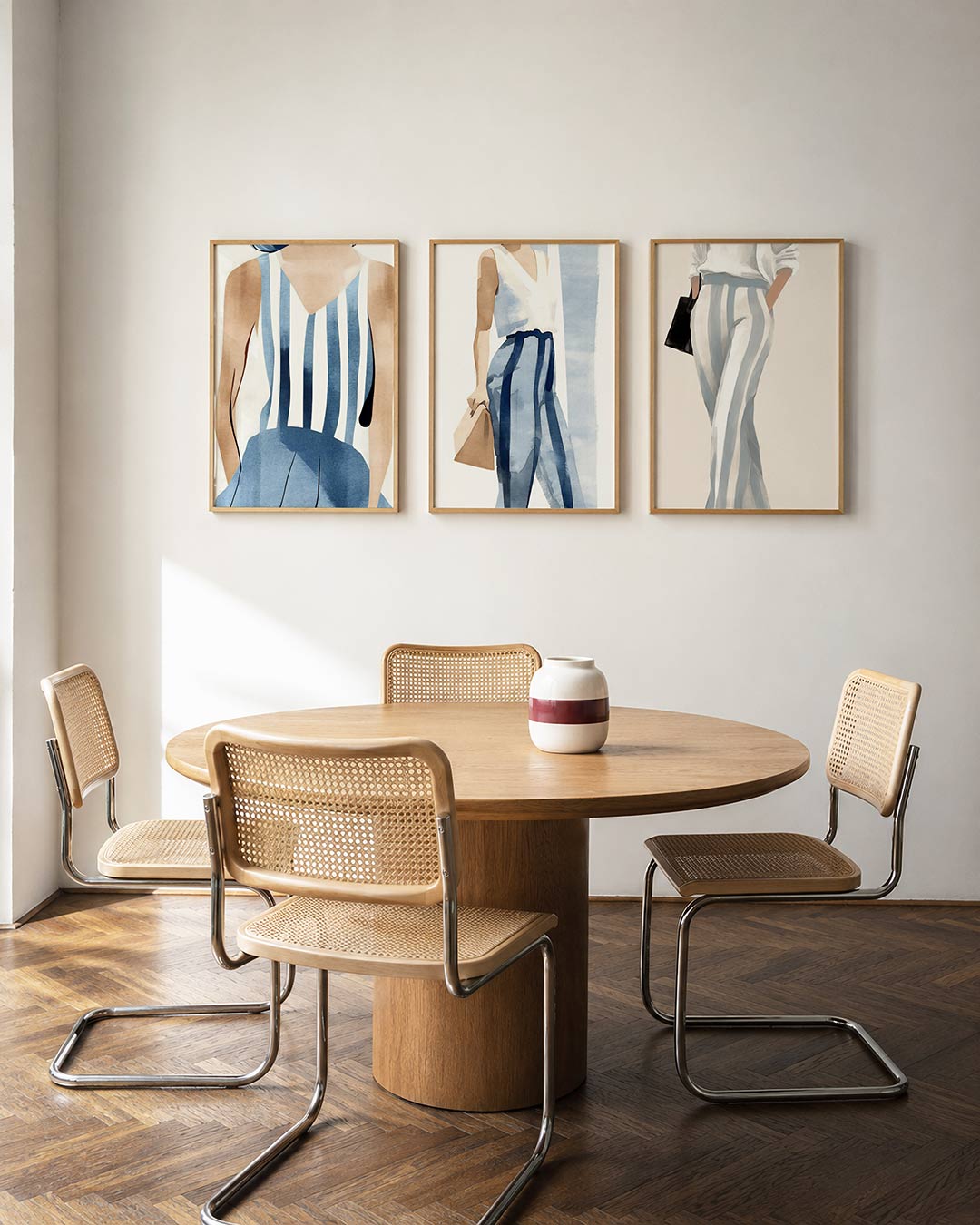 Gestreepte harmonie Posterset