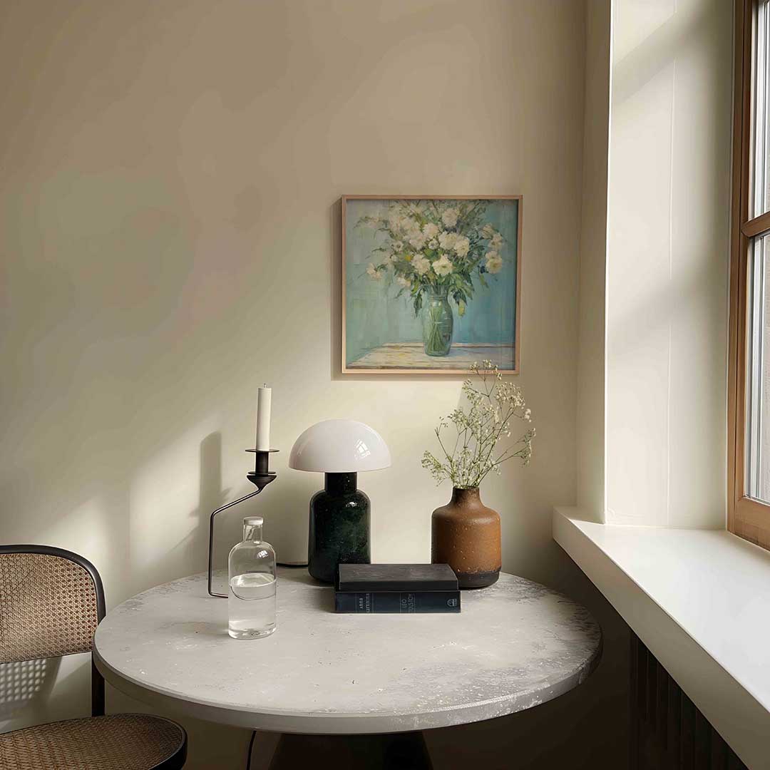 Bloemen in vaas Poster