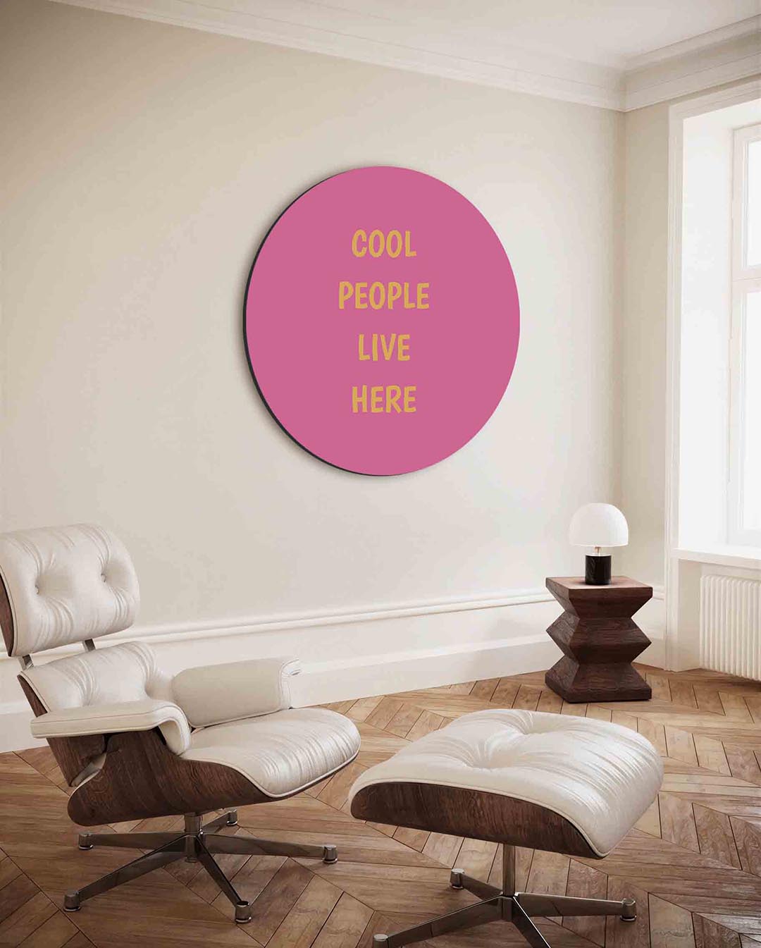 Cool people live here Muurcirkel