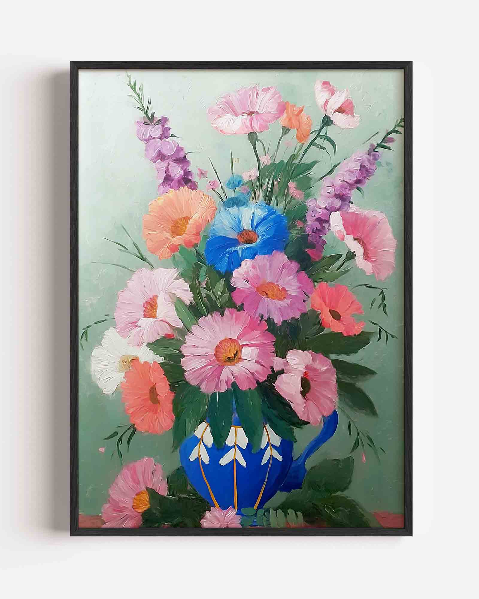 Bloemen in vaas Poster