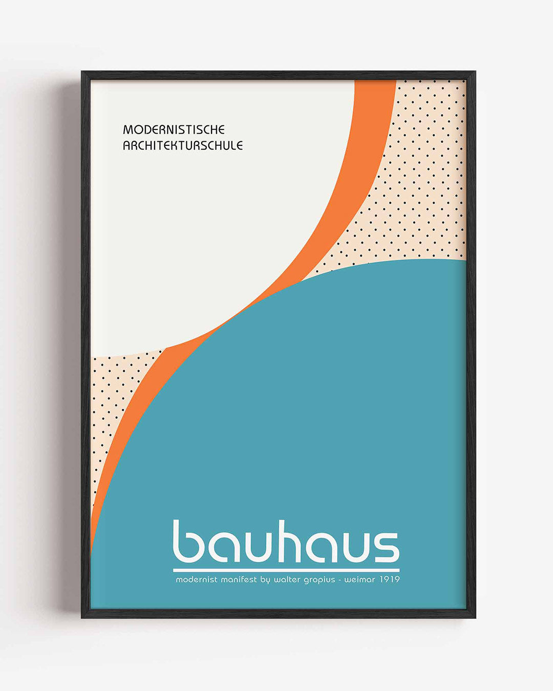 Kleurrijke vlakverdeling Poster