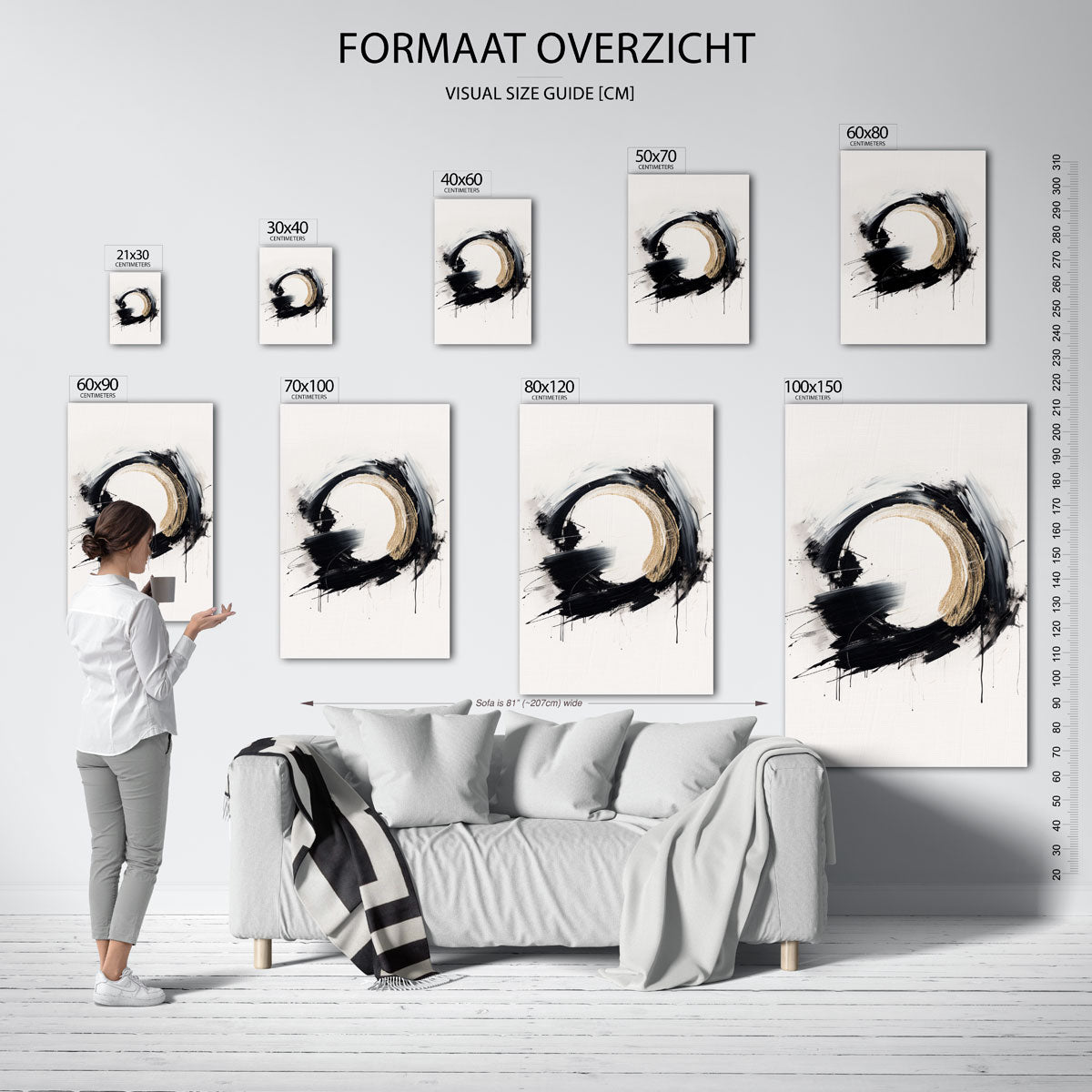Abstracte cirkel Poster