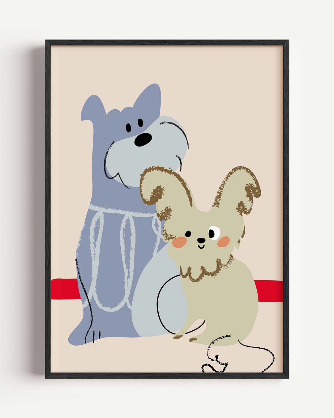 Vrolijke Vrienden Poster-WallArtistic
