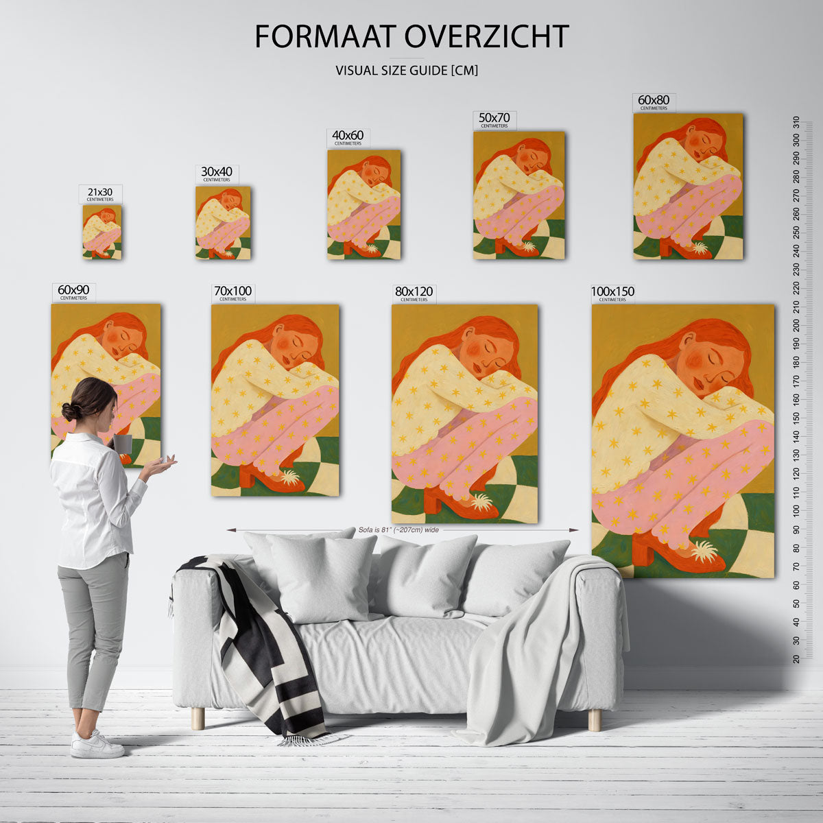 Slapende figuur Poster