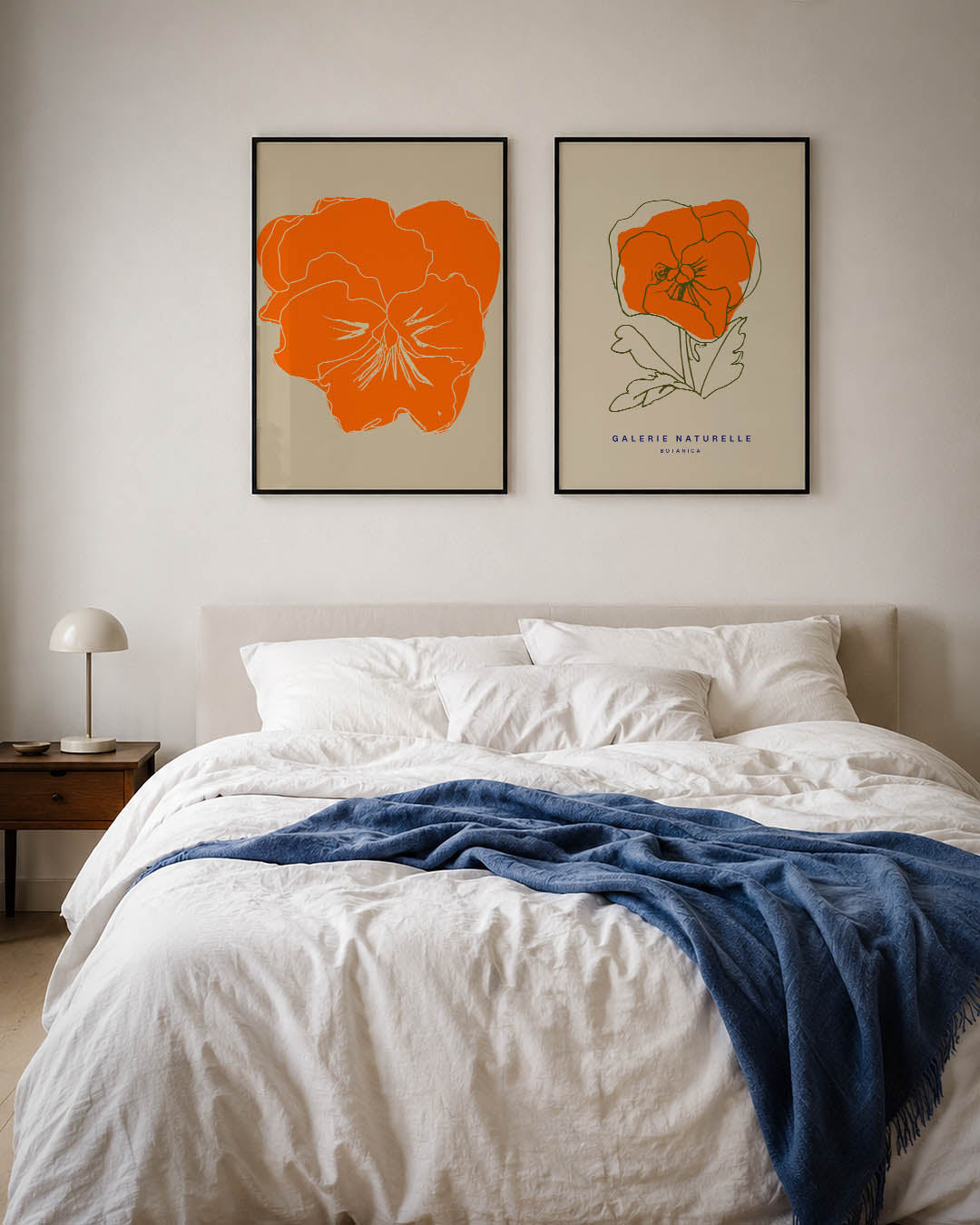 Bloemvormen en lijnen Posterset