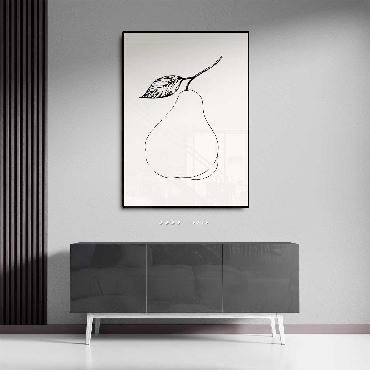 Minimalistische Peer Illustratie Kunstwerk-canvas-dibond-plexiglas-wanddecoratie-WallArtistic