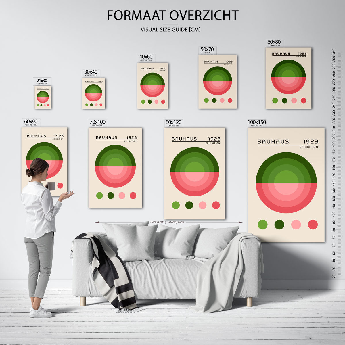 Cirkelvormen en kleuren Poster
