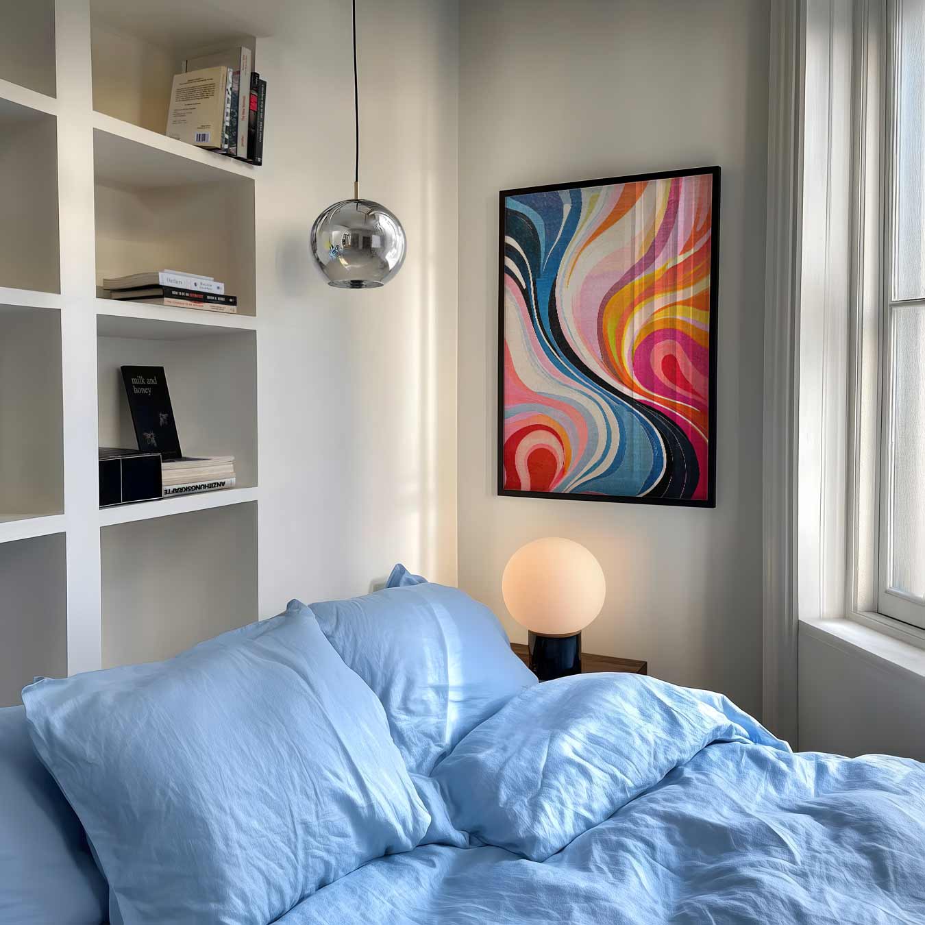 Kleurrijke Abstracte Kunstposter-WallArtistic