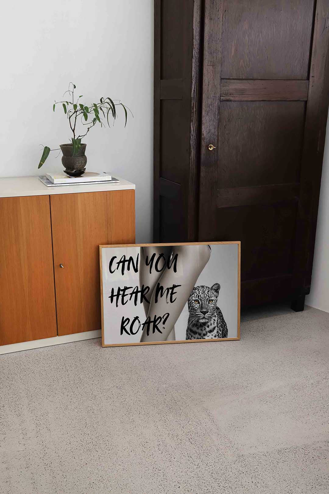 Luipaard en benen Poster