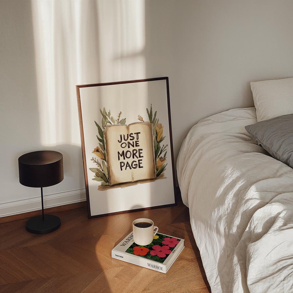 Just One More Page Poster-WallArtistic