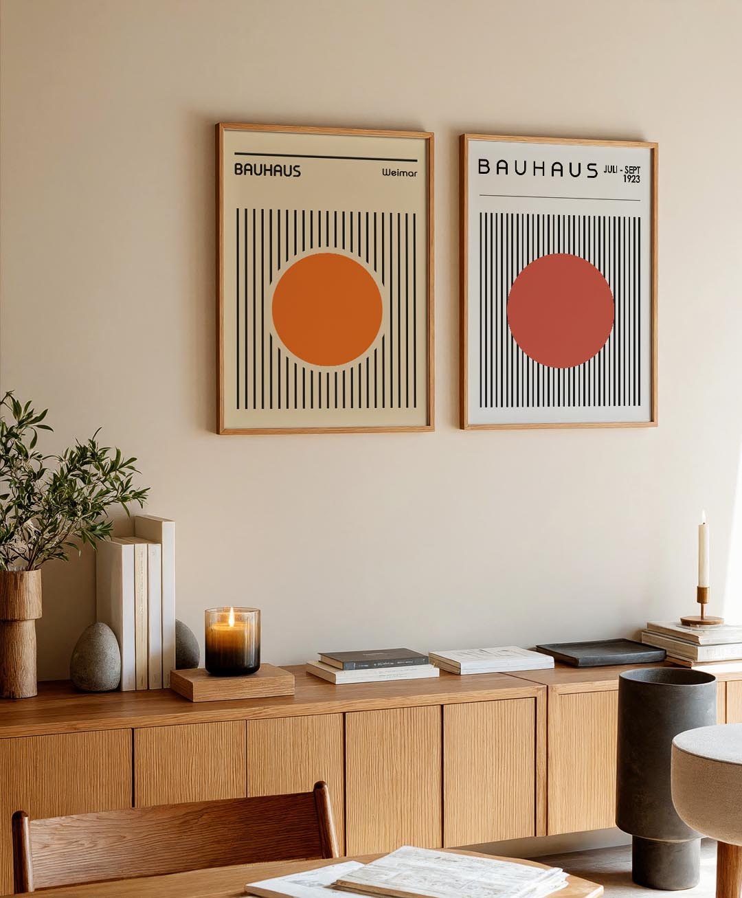 Cirkel en lijnen Posterset
