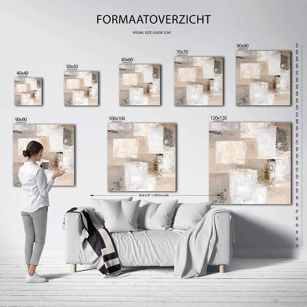 Geometrische texturen Kunstwerk